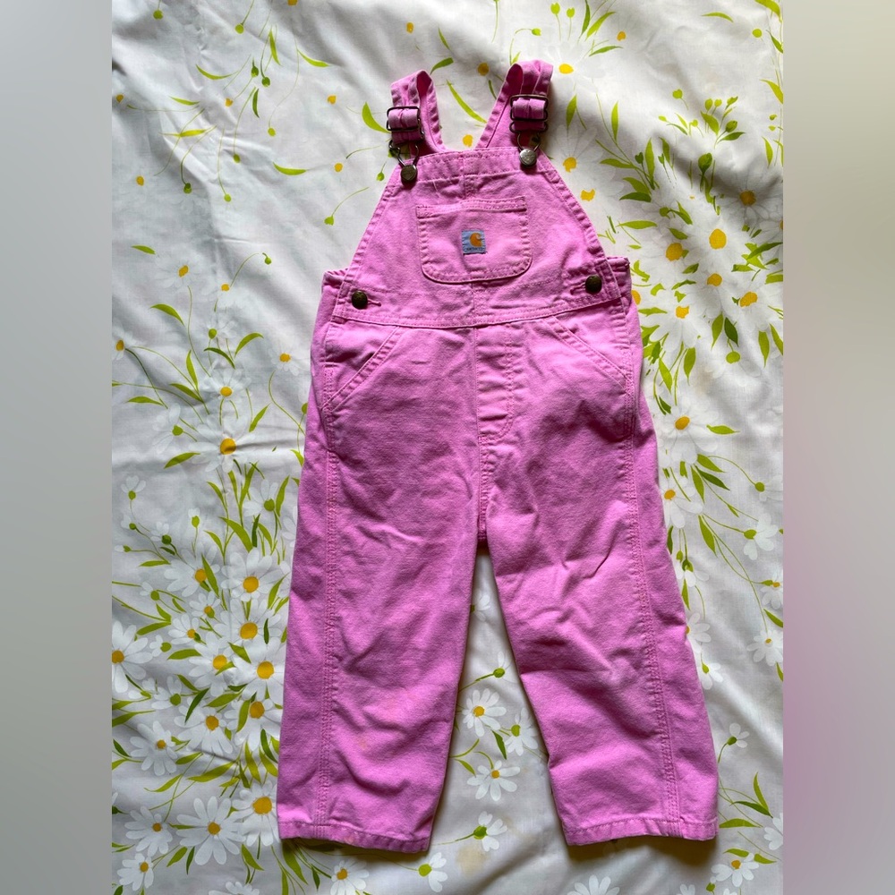 Carhartt pink overalls 2T